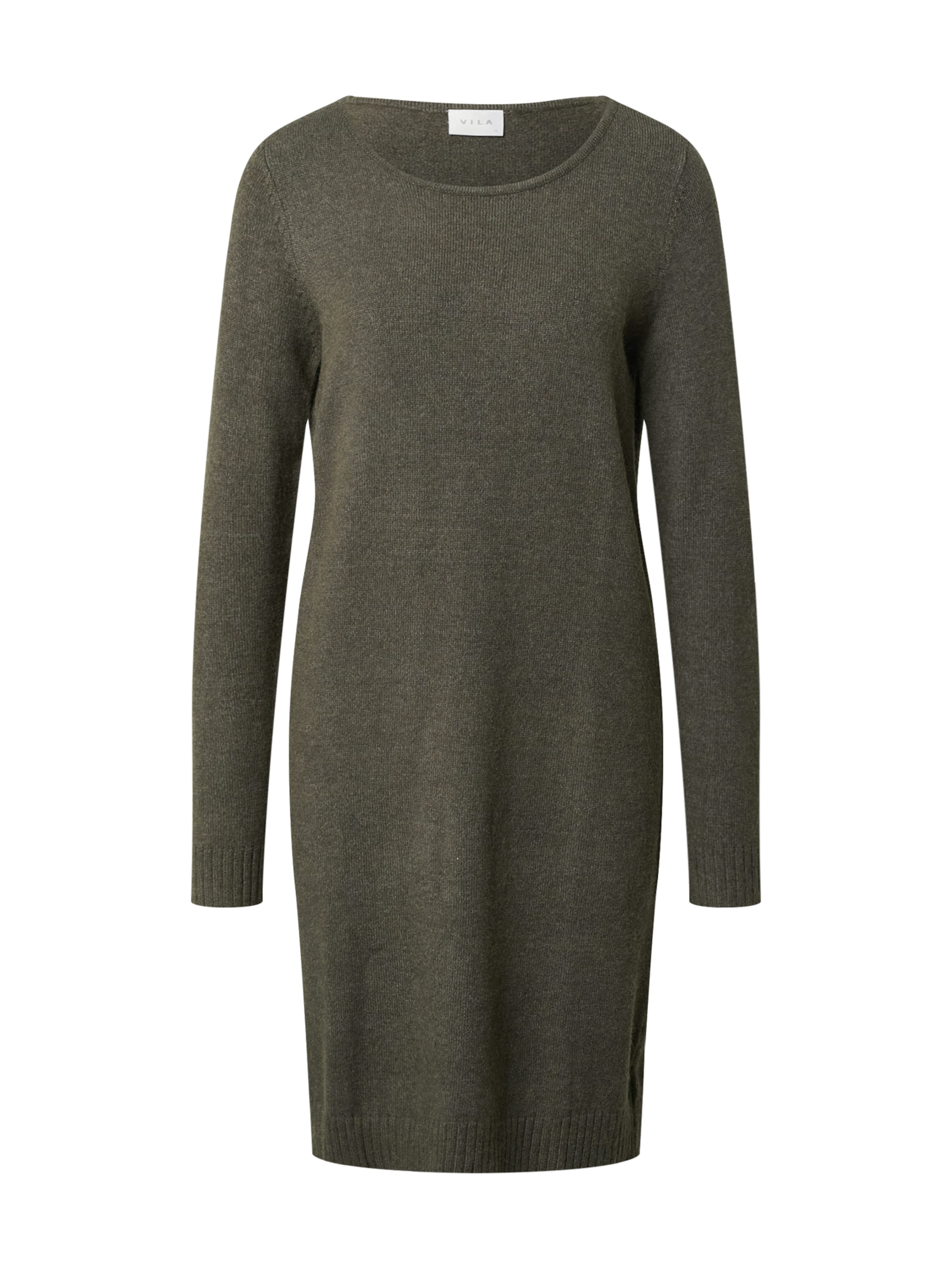 VILA Πλεκτό φόρεμα σε πράσινο: μπροστά