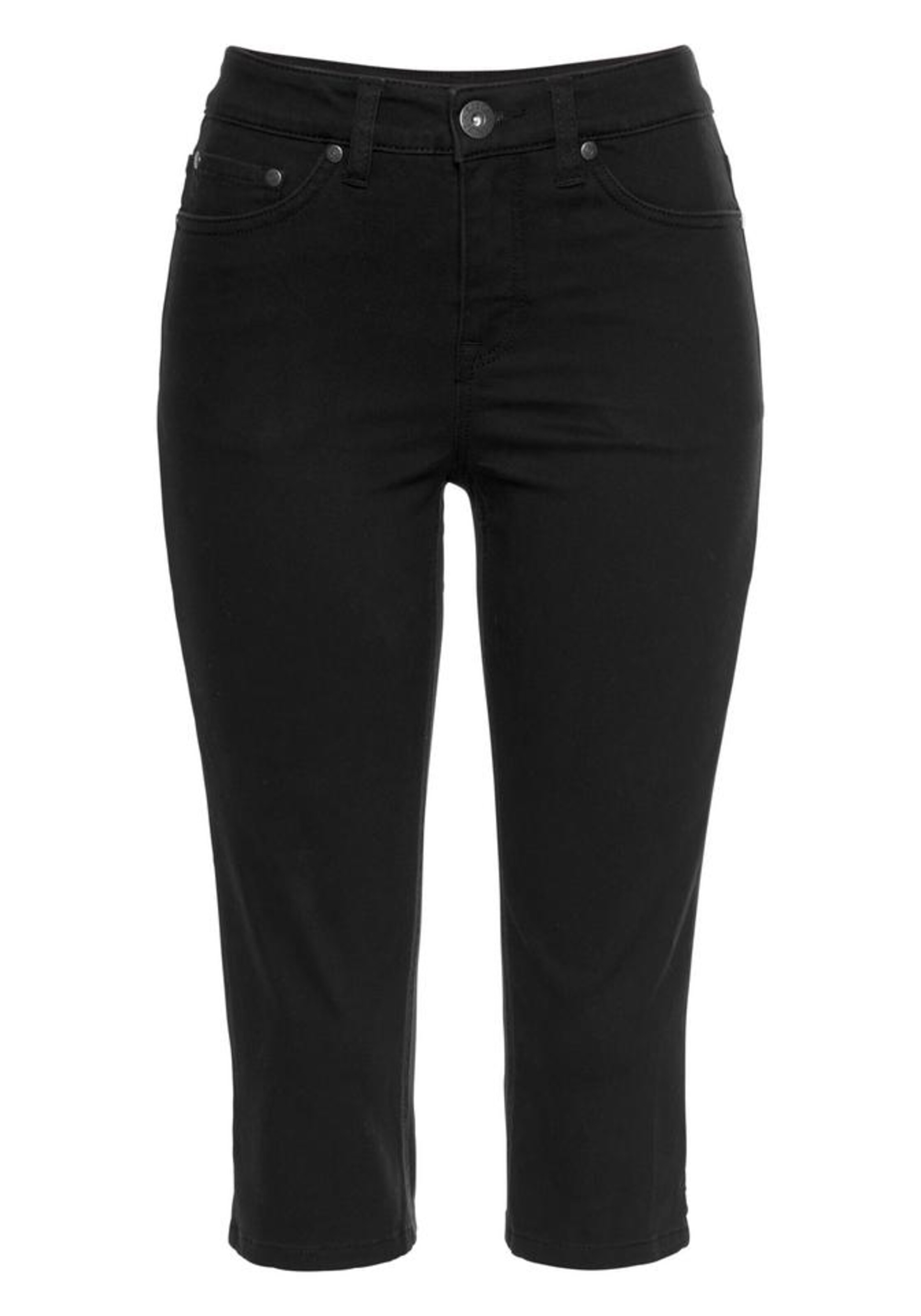ARIZONA Skinny Caprijeans in Schwarz: Vorderseite