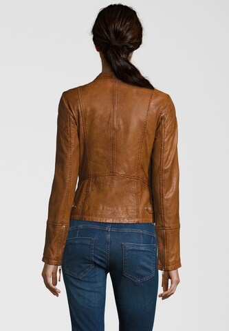 7ELEVEN Lederjacke 'Elly' in Braun