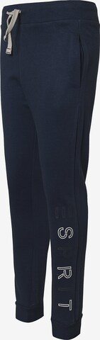 ESPRIT Tapered Broek in Blauw