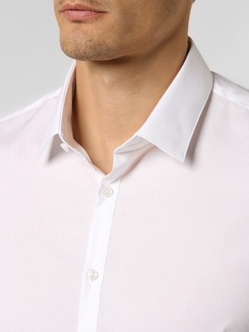 Coupe slim Chemise business Finshley & Harding London en blanc