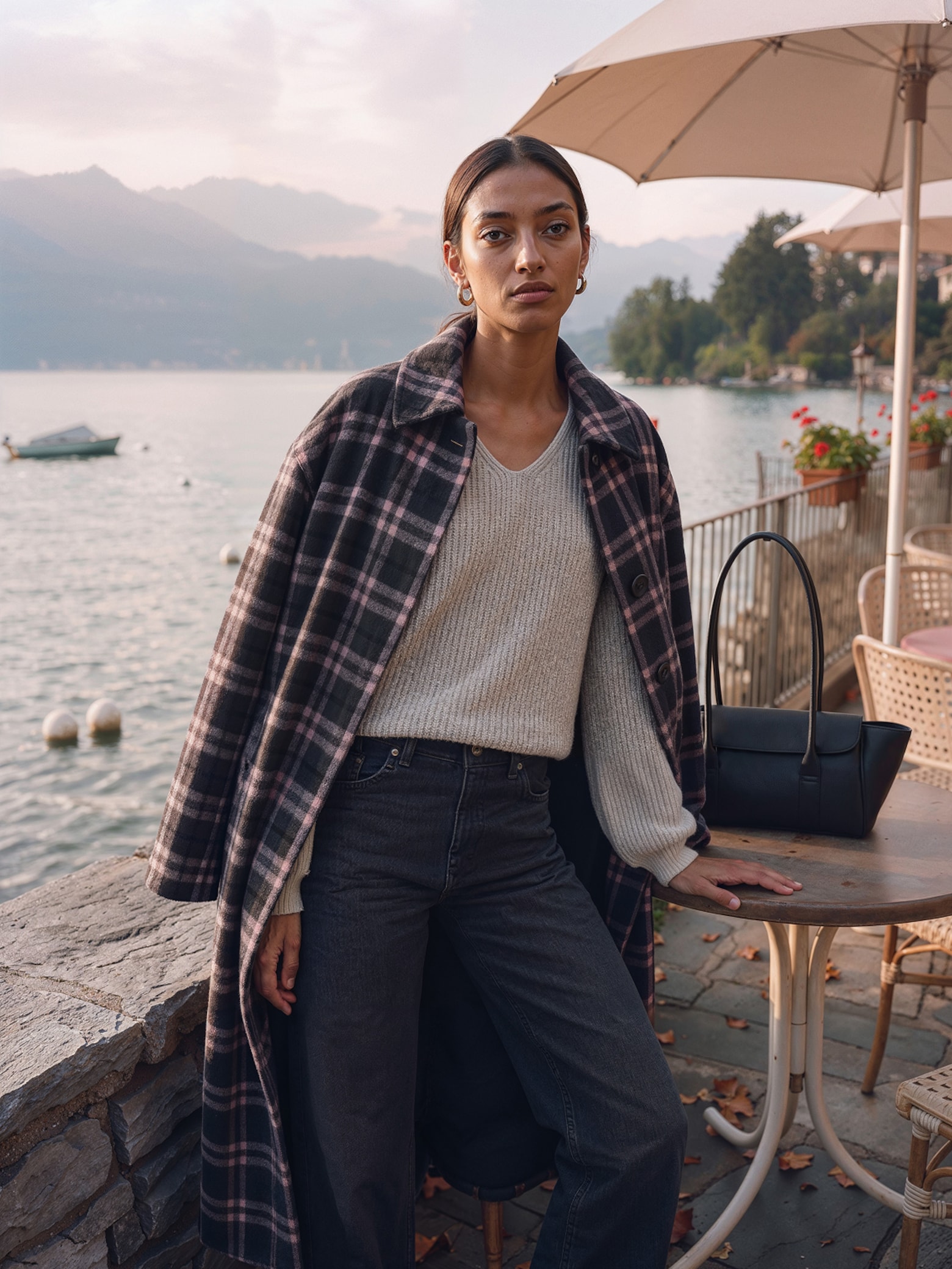 The AY Style Collective - Creator Look With Checked Coat