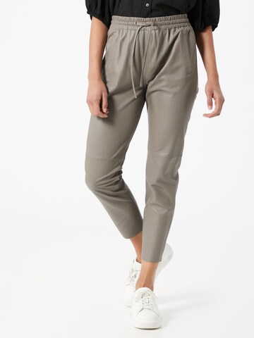 OAKWOOD Slim fit Trousers 'Gift' in Beige: front
