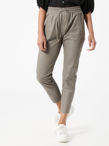 Coupe slim Pantalon 'Gift' OAKWOOD en beige : devant