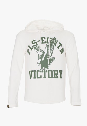 PLUS EIGHTEEN Sweatshirt in White: front