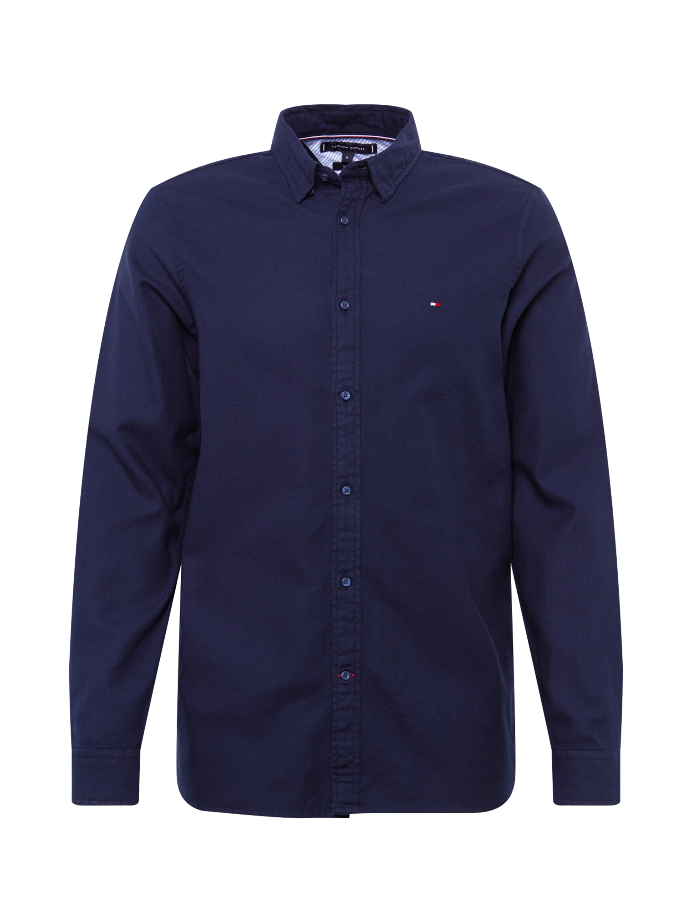 TOMMY HILFIGER - Overhemd 'DOBBY' in de kleur Navy
