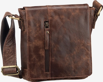 Harold's Crossbody Bag 'Crunchy' in Brown: front