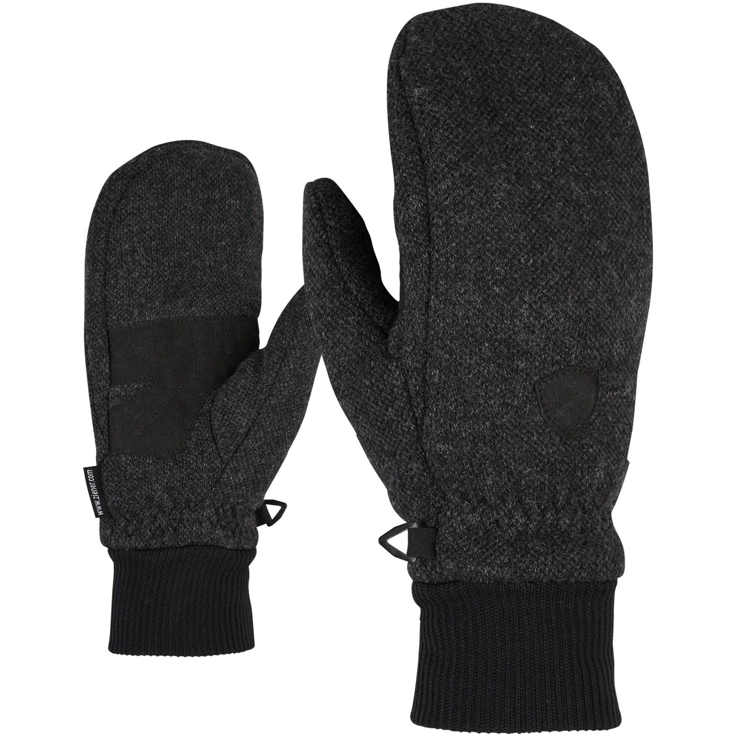 ZIENER - Fäustlinge 'Ildino' in dunkelgrau