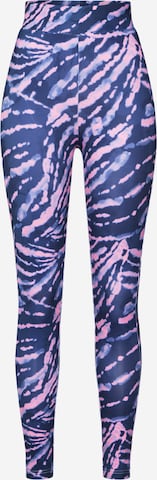 Urban Classics Skinny Leggings in Blue: front