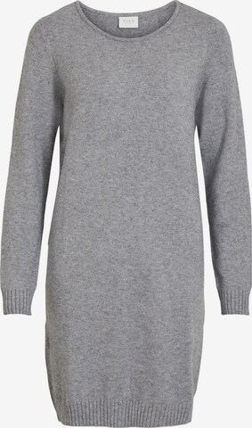 VILA Knitted dress in Grey: front