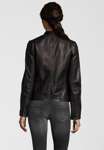 7ELEVEN Lederjacke in Schwarz