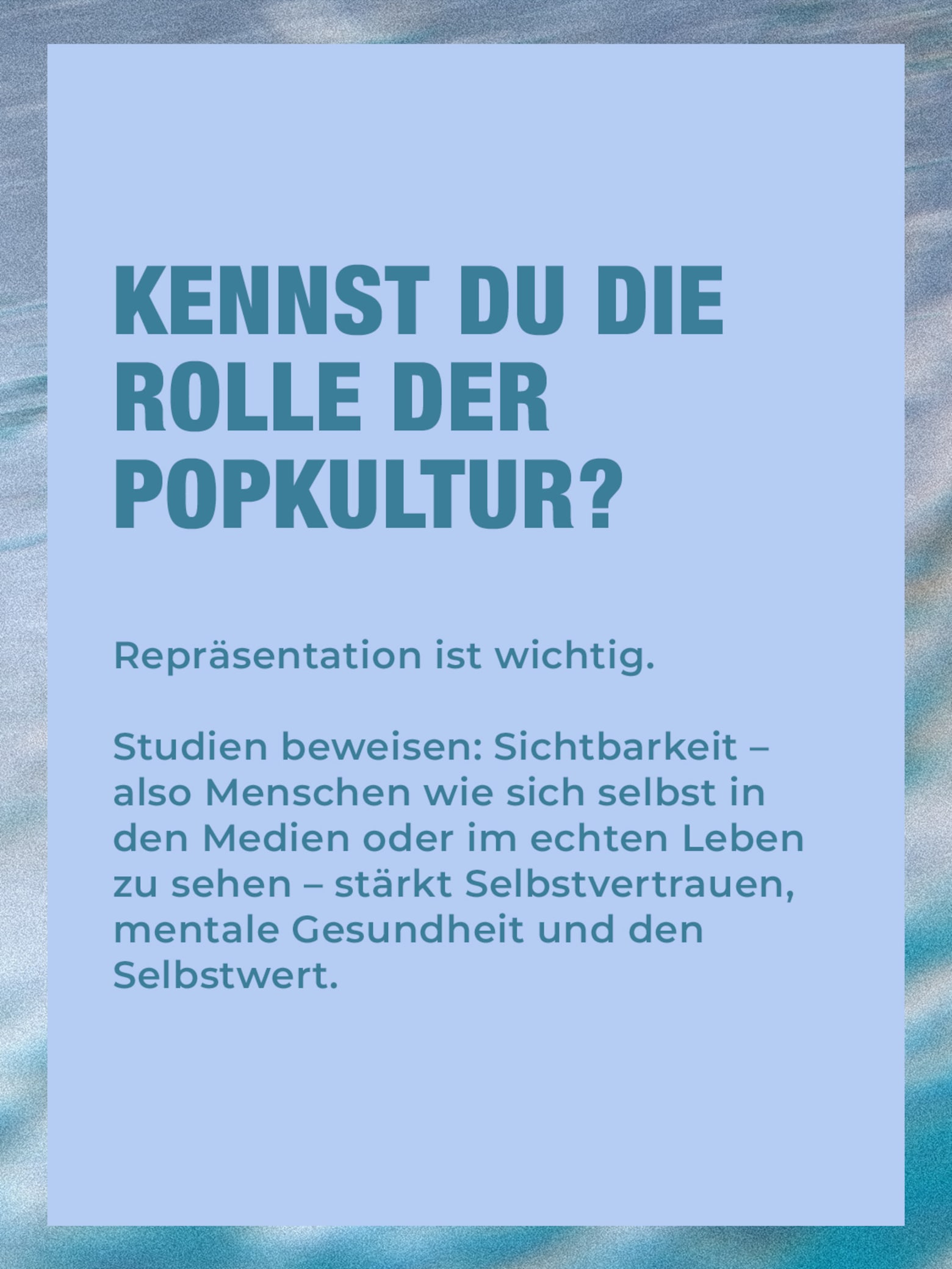 Finde die Farbe für Dein Leben „Ich bin gut, wie ich bin.“