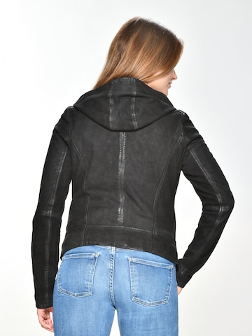 Maze Lederjacke  'Donie' in Schwarz