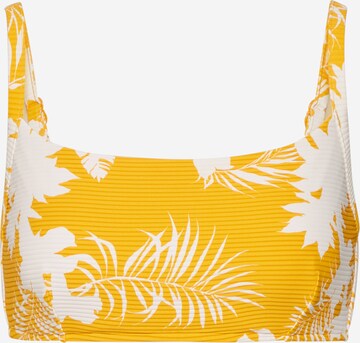 Seafolly Regular Bikini Top in Yellow: front