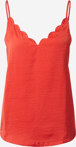 Top 'DEBBIE SINGLET WVN' di ONLY in rosso: frontale