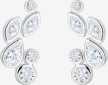 ELLI Earrings 'Blatt' in Silver: front