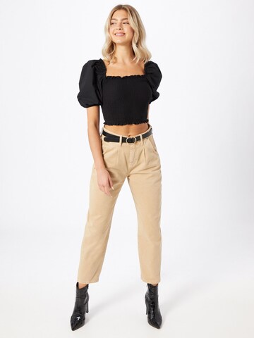 Loosefit Pantalon à pince 'Laura' Mavi en beige