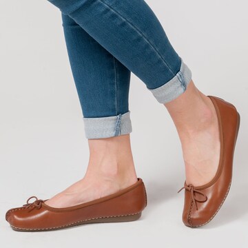 CLARKS Ballet Flats 'Ice' in Brown