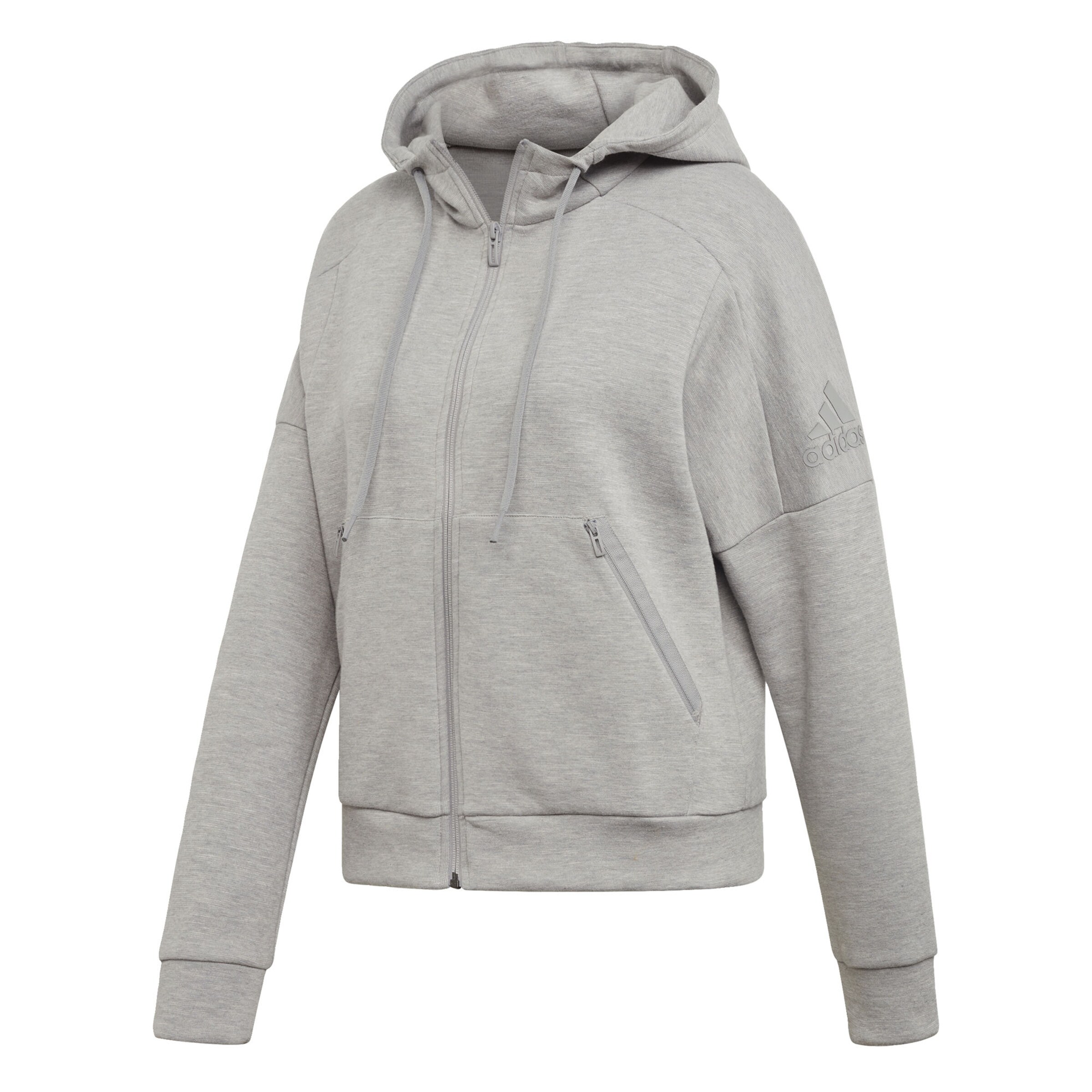 ADIDAS Athletics - Sportsweatjacke 'ID Mélange' in graumeliert