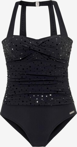 Bustier Maillot de bain LASCANA en noir : devant