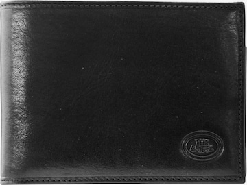 The Bridge Wallet in Black: front