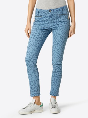 GARCIA Slim fit Pants in Blue: front