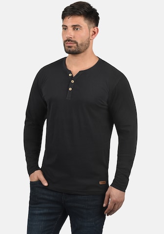 !Solid Shirt 'VOLKO' in Zwart: voorkant