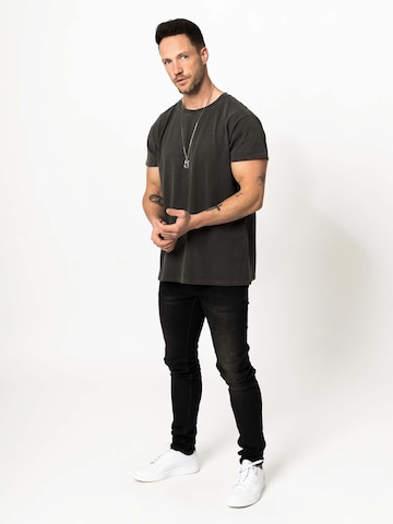 DAN FOX APPAREL Regular Fit Bluser & t-shirts 'Luke' i grå