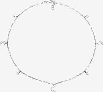 ELLI Necklace 'Halbmond, Sterne' in Silver: front