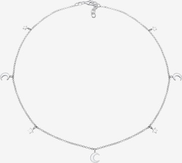 ELLI Necklace 'Halbmond, Sterne' in Silver: front