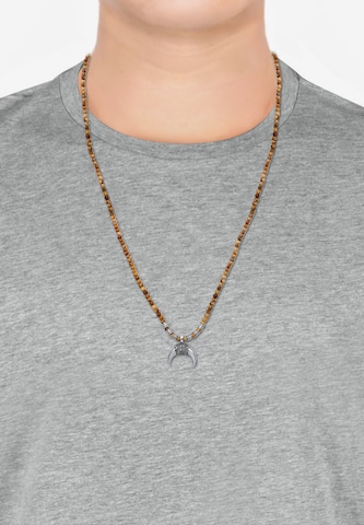 KUZZOI Necklace in Brown: front