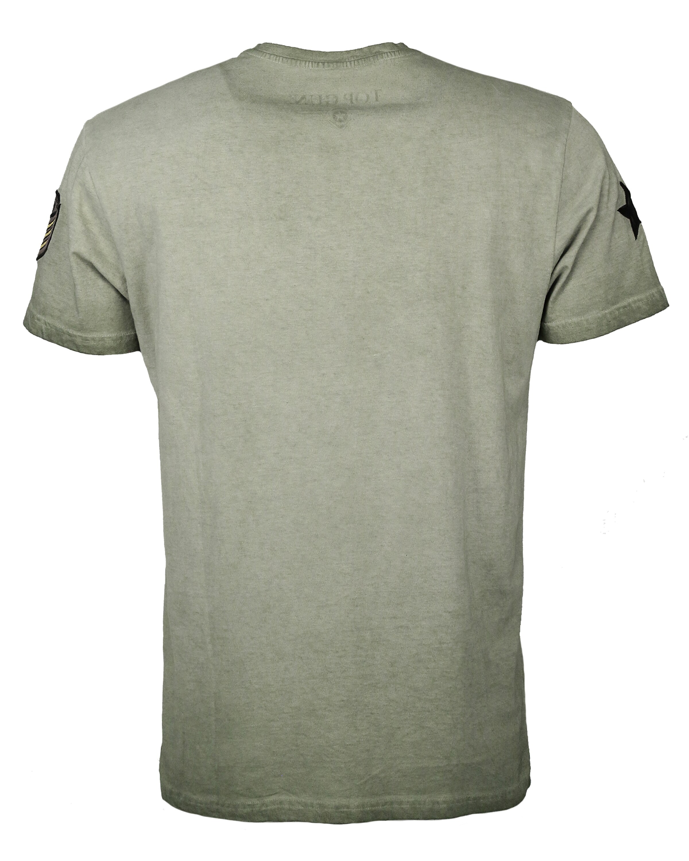 TOP GUN Shirt ' Search ' in Groen