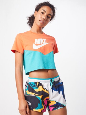 T-shirt Nike Sportswear en bleu : devant