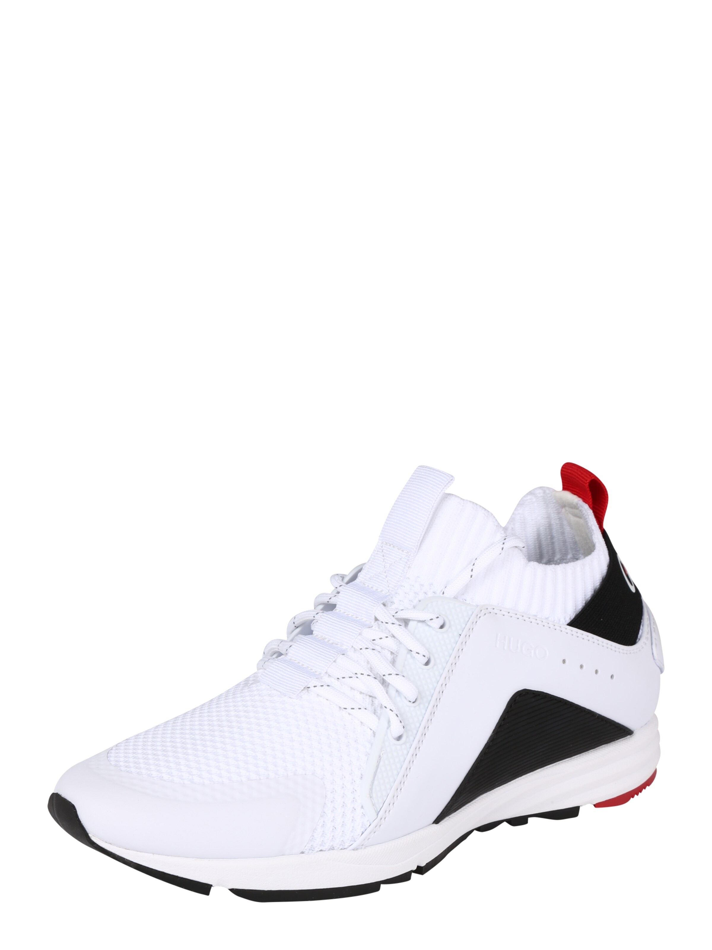 HUGO - Sneakers laag 'Hybrid Runn' in de kleur Zwart