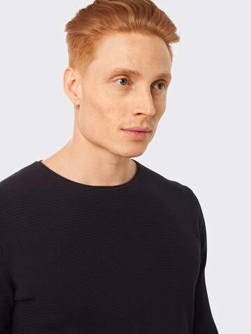 TOM TAILOR DENIM Pullover in Schwarz