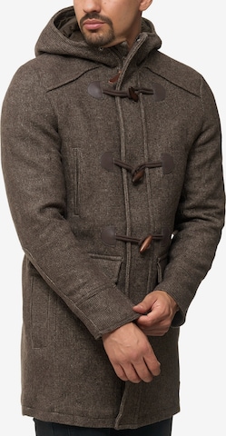 INDICODE JEANS Winter Coat in Brown