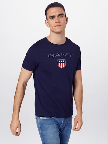 T-Shirt GANT en bleu : devant