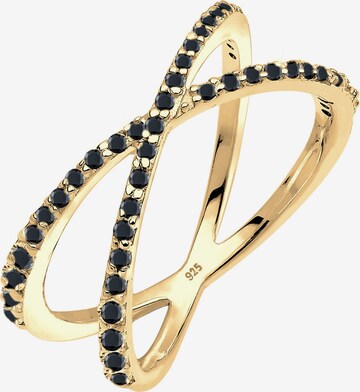 ELLI Ring 'Kreuz' in Gold: front