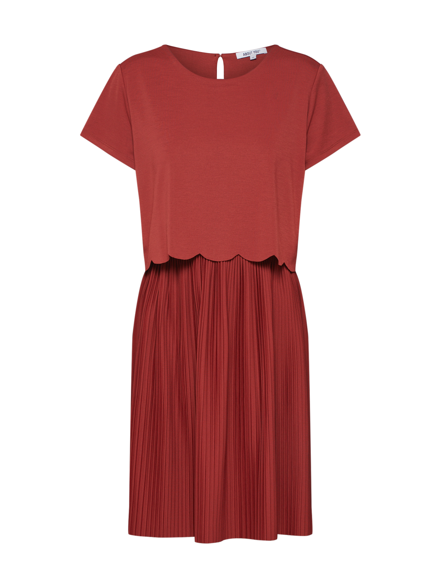 Fro58 Kobiety  Sukienka w kolorze Rdzawoczerwonym 