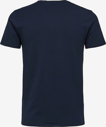 T-Shirt SELECTED HOMME en bleu