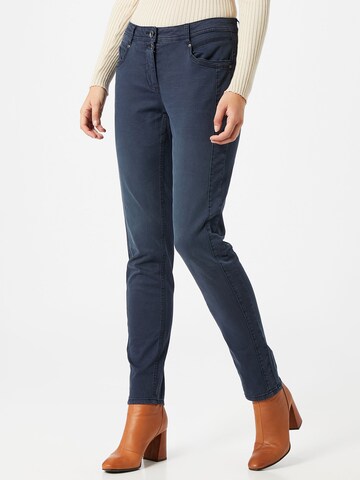 CECIL Slimfit Jeans 'Gesa' in Blauw: voorkant