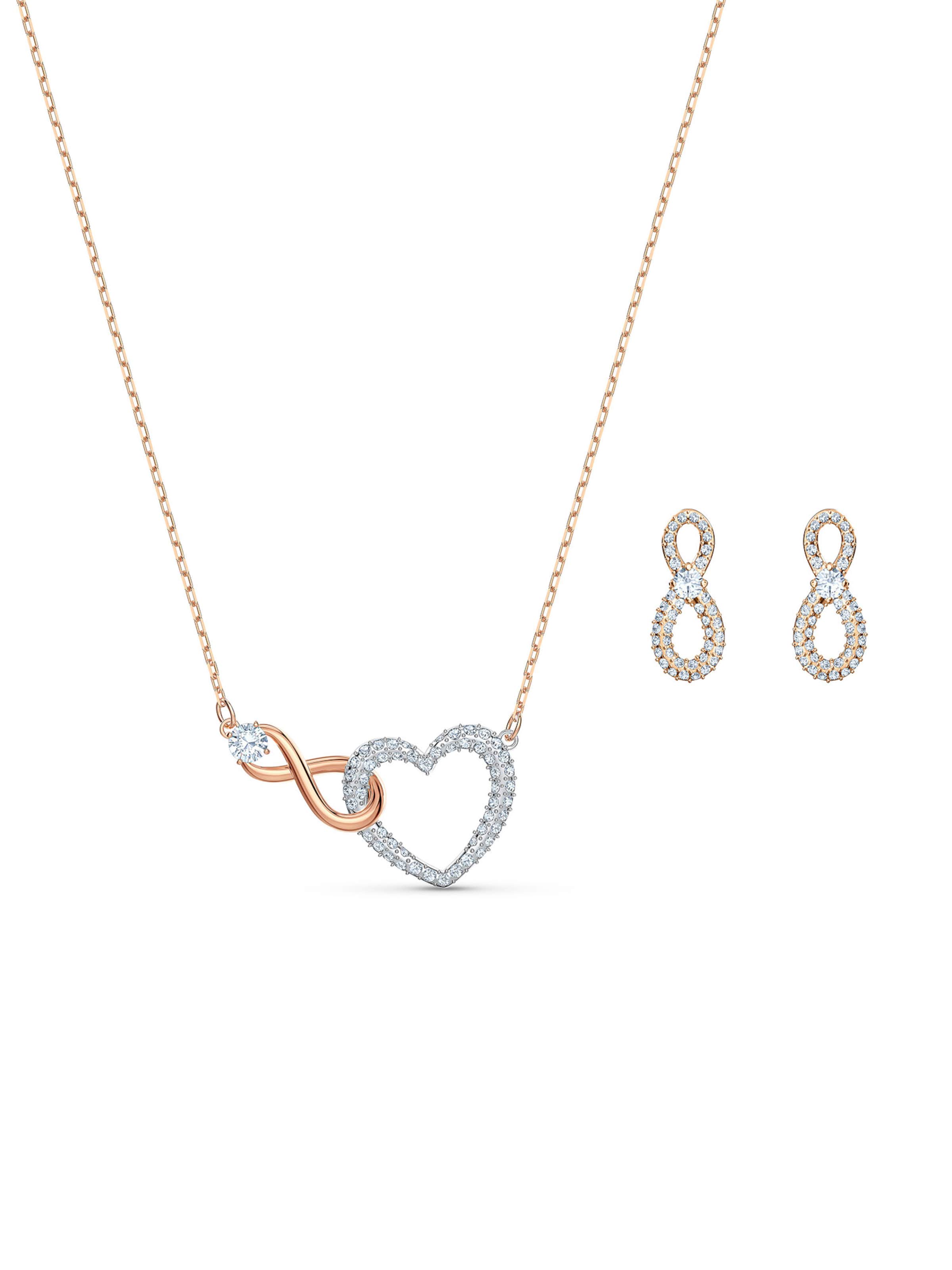 Swarovski - Conjuntos de bijuteria 'Hyperbola' em ouro: frente