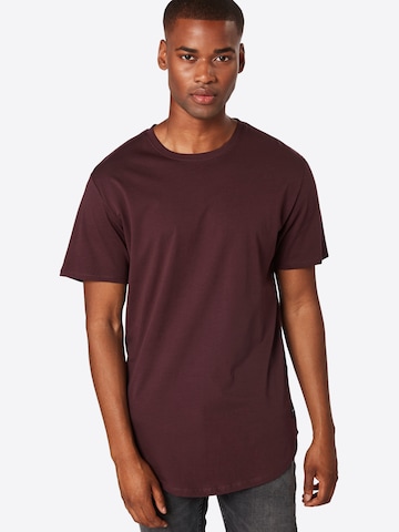 Only & Sons Regular Fit T-Shirt 'Matt' in Rot: predná strana