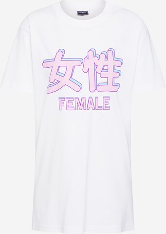 Tricou 'Female' de la Merchcode pe alb: față