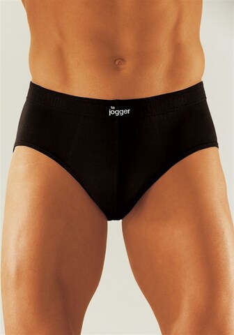 LE JOGGER Slip in Schwarz: Vorderseite