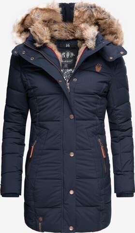 Manteau d’hiver MARIKOO en bleu : devant