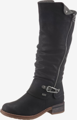 Rieker Boots in Black: front