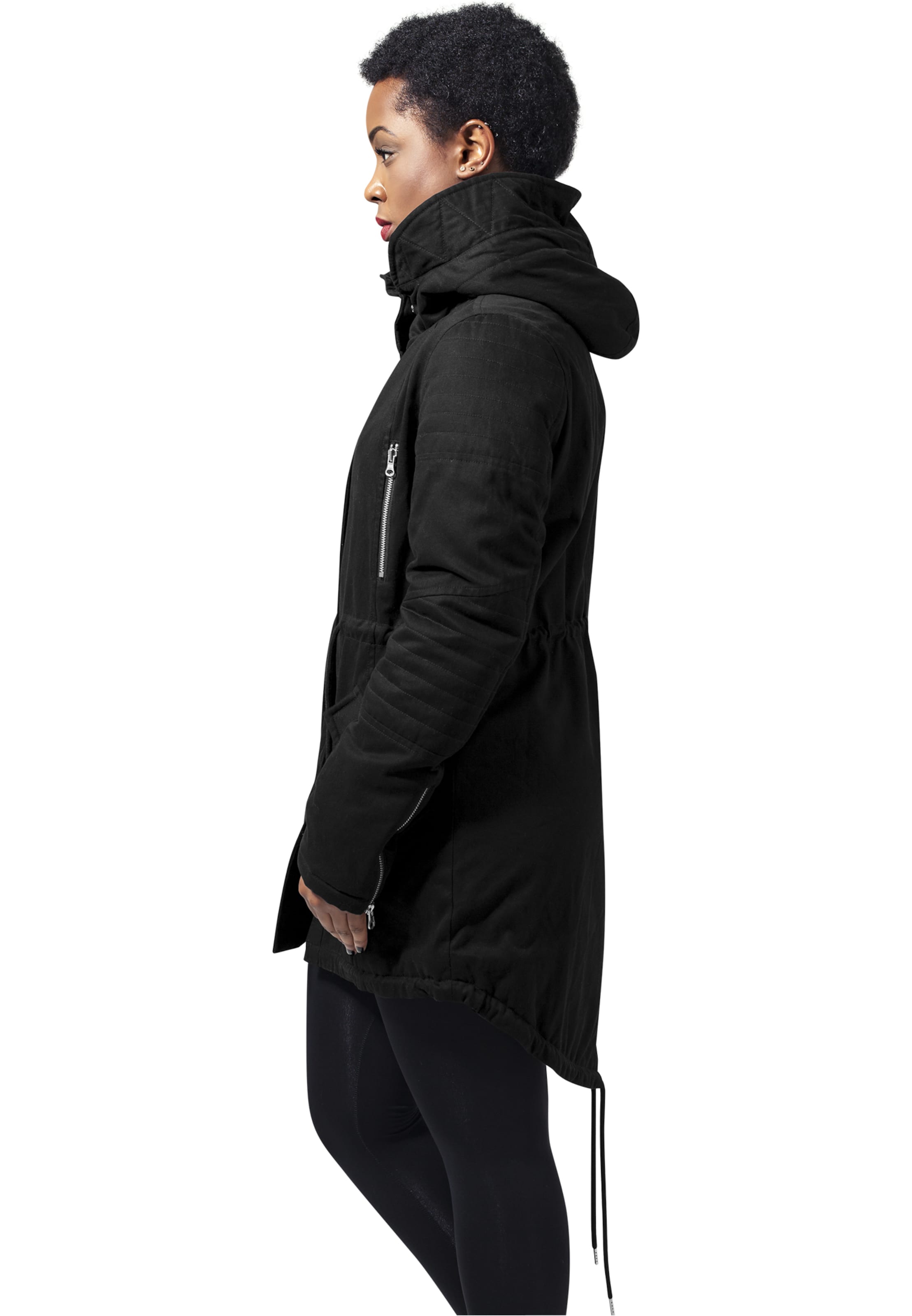 Parka mi-saison Urban Classics en noir