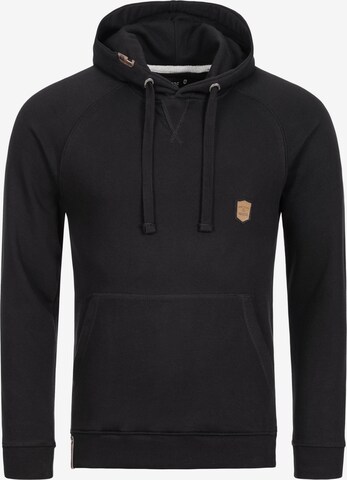 INDICODE JEANS Sweatshirt 'Litcham' in Schwarz: predná strana