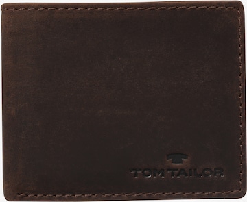 TOM TAILOR Wallet 'Ron' in Brown: front